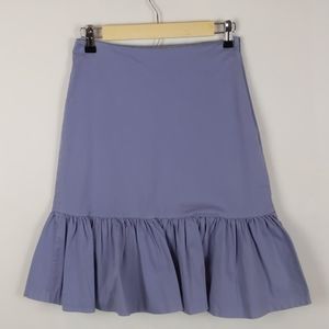 Sitwell Fitted Ruffle Hem Skirt In Periwinkle